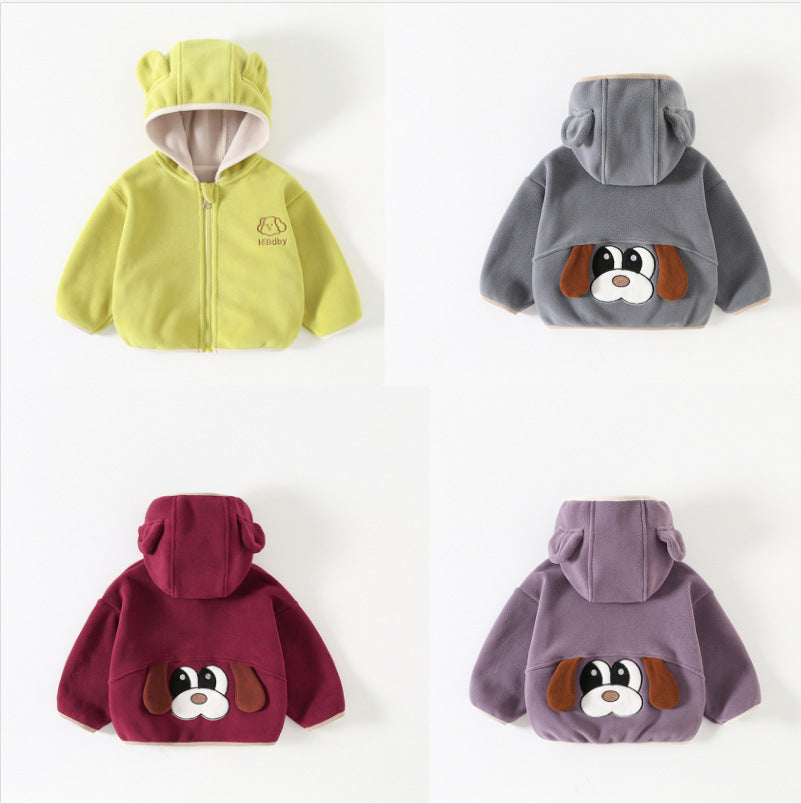 Boys' Cartoon Fleece-Lined Jacket