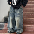 Casual Trendy Boys Denim Jeans Long Pants Spring Autumn Trousers