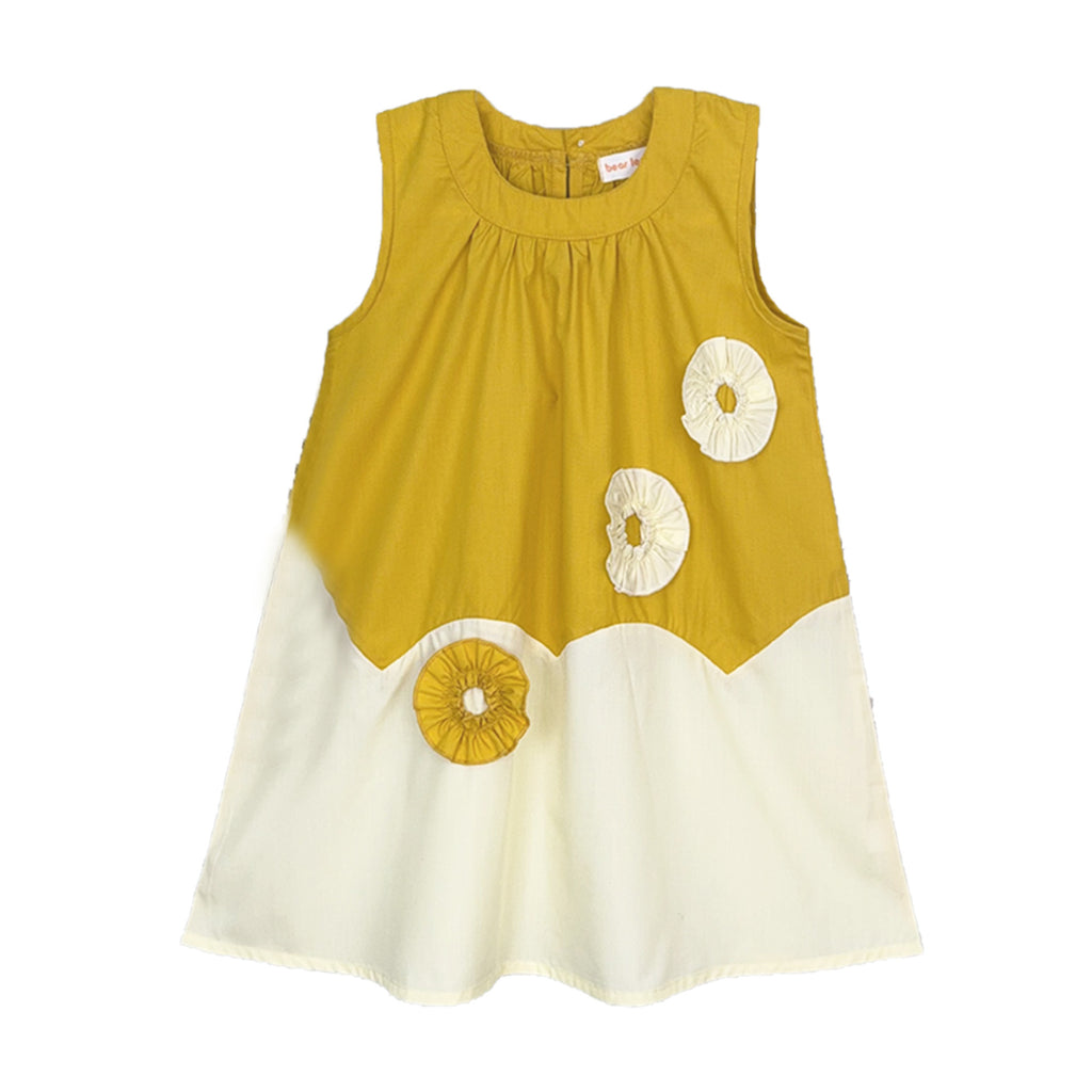 New Floral Decorated Sleeveless Dress for Kids Casual Dress for Girls, Stylish Children's Clothing