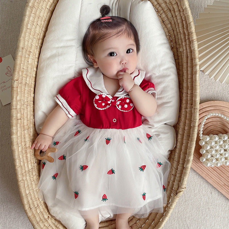 Baby Girl Strawberry Princess Dress