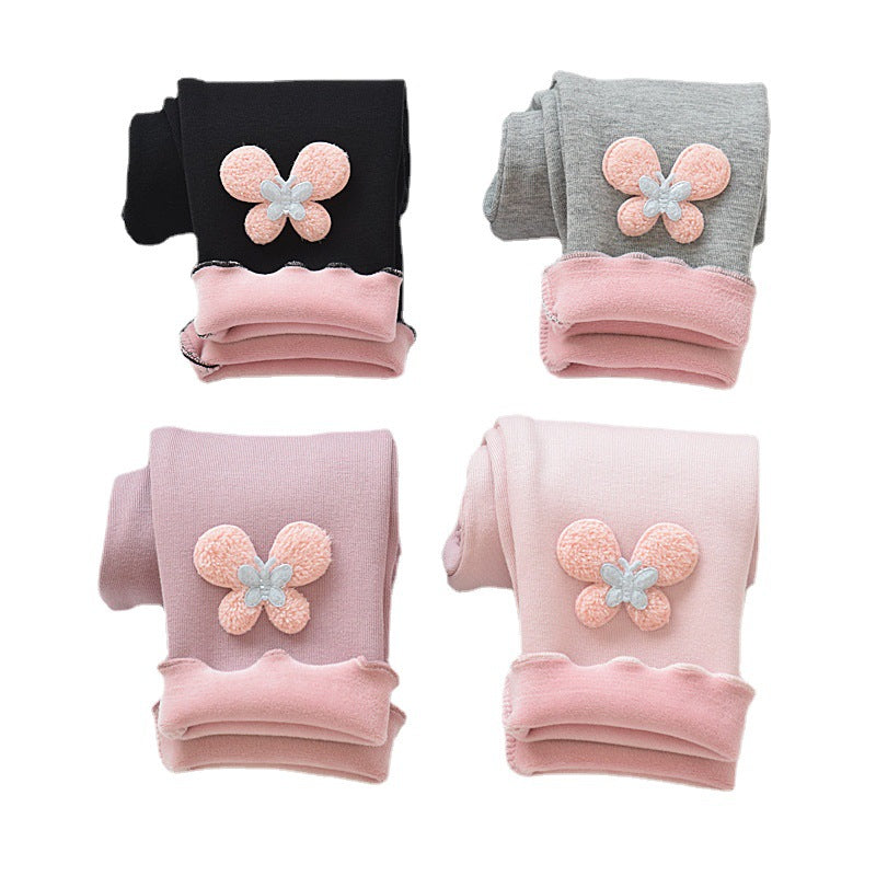 Girls Winter Velvet Pants