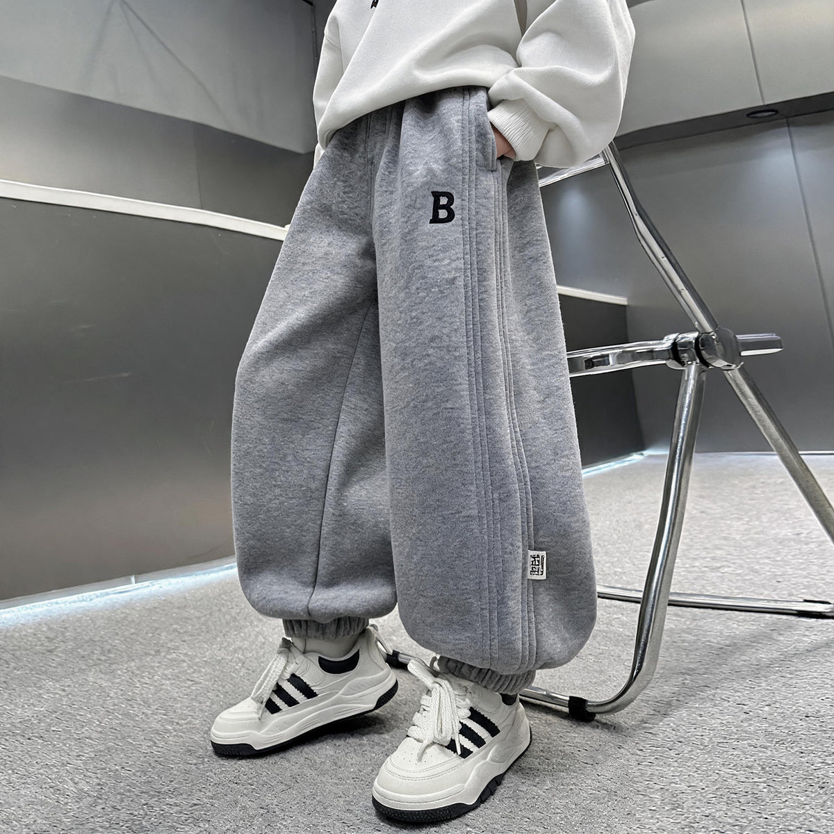 Casual Loose Fit Boys' Autumn Winter Sweatpants