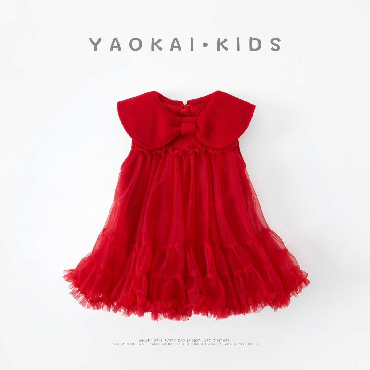 Warm Princess Dress for Baby Girls, Red Long Sleeve Winter Dress with Fleece Lining