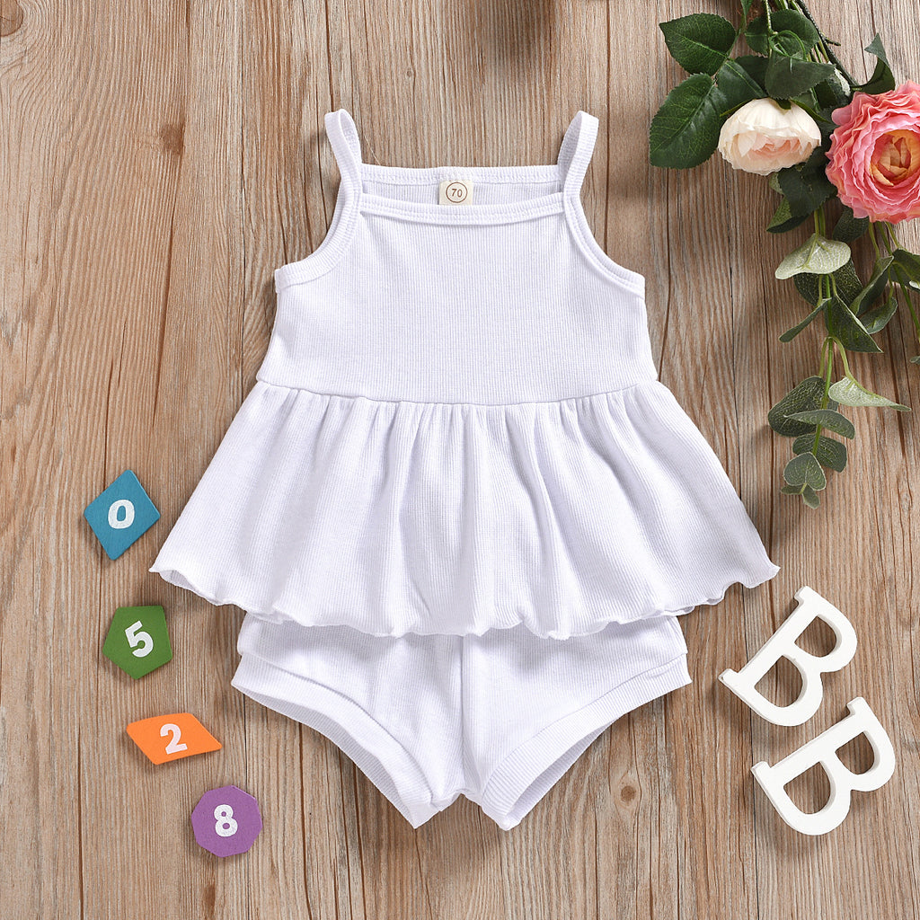 Baby Girls Summer Top & Shorts Set