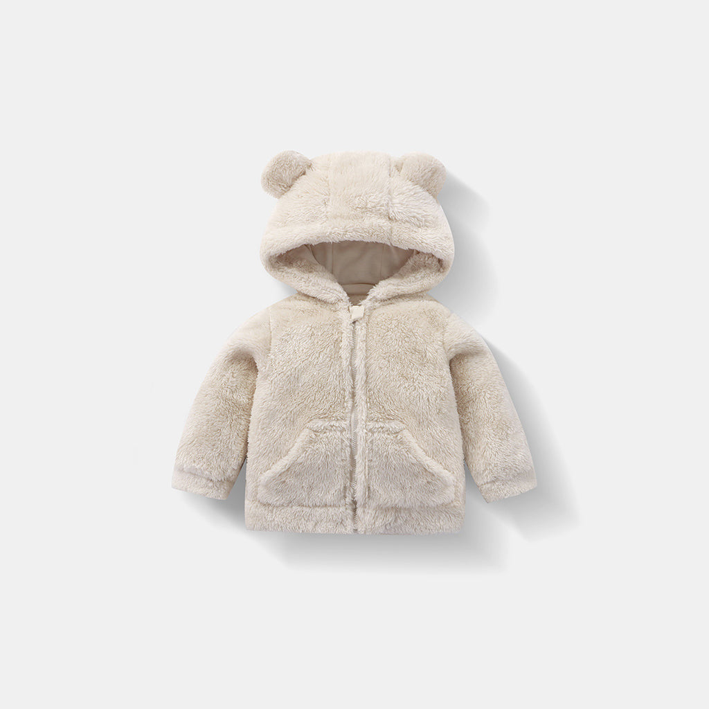 Kids' Fleece-Lined Hooded Jacket