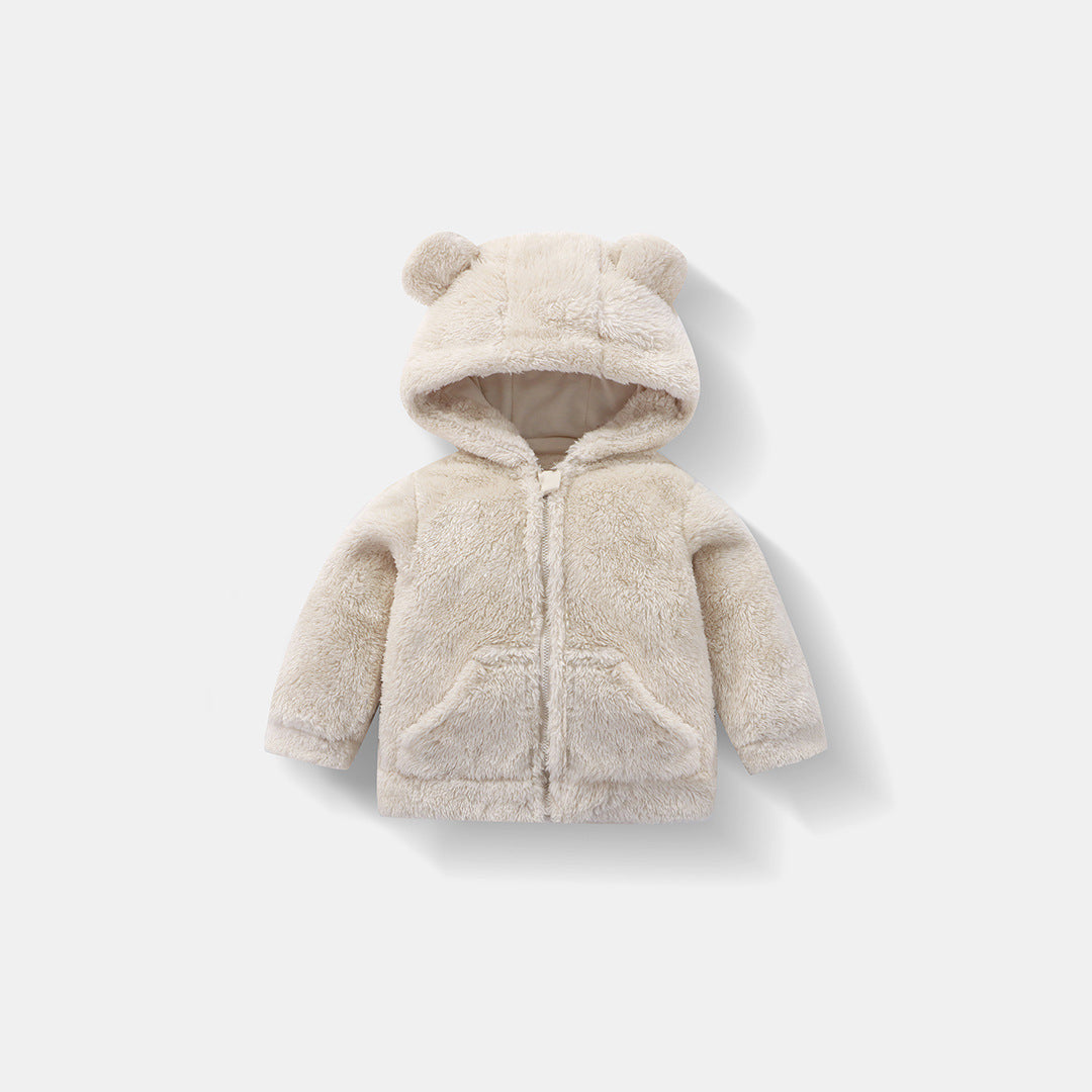 Kids' Fleece-Lined Hooded Jacket