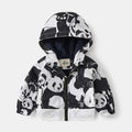 Casual Hooded Zip-Up Jacket for Boys, Fleece-Lined Winter Coat, No Belt Design