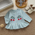 Cute Cotton Sweater for Girls, Fashionable Autumn and Spring Clothing, Warm and Stylish Top for Toddlers 1-3 Years Old
